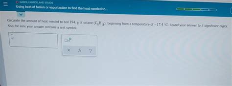 Solved O GASES LIQUIDS AND SOLIDS Using Heat Of Fusion Chegg