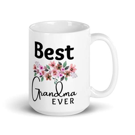 Grandmother Ceramic T Mug Granny White Coffee Mug Grandma Etsy Uk