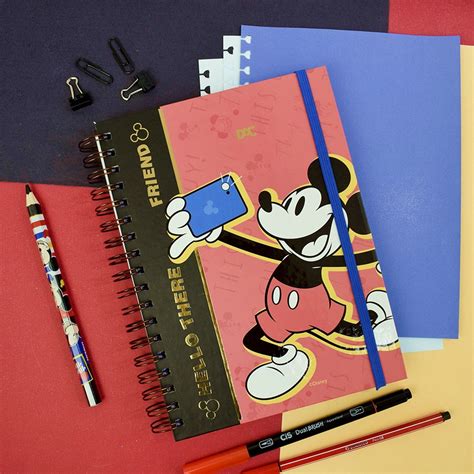 Caderno Smart Colegial Disney Mickey Tira e Põe 80 Folhas Ref 4193 DAC