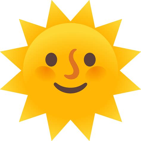 Sun With Face Emoji Download For Free Iconduck