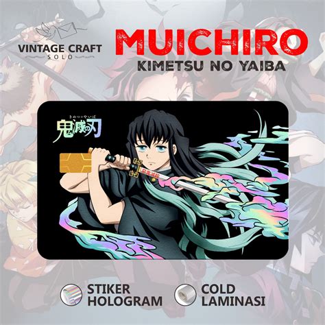 Jual Stiker Sticker Skin Card Atm Anime Kimetsu No Yaiba Hologram