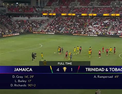 Concacaf Gold Cup Highlights Jamaica 4 Vs Trinidad And Tobago 1