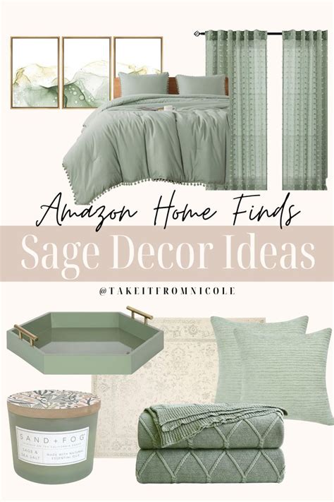 Bedroom Decor With Sage Green Accents And Accessories