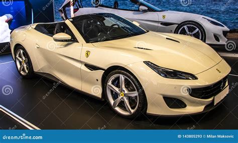 White Ferrari Portofino Luxury Sport Car Editorial Stock Photo - Image of luxury, classic: 143805293