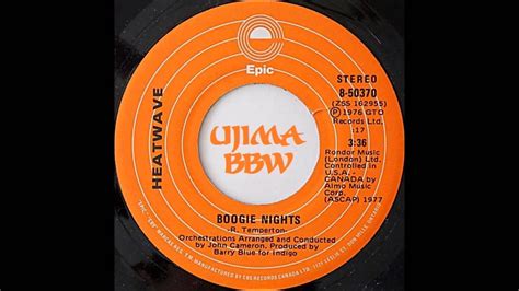 Heatwave Boogie Nights Epic Records 1976 Youtube