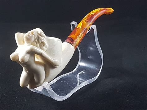 Meerschaum Pipe Naked Lady Erotic Hand Carved Nude Woman Meerschaum