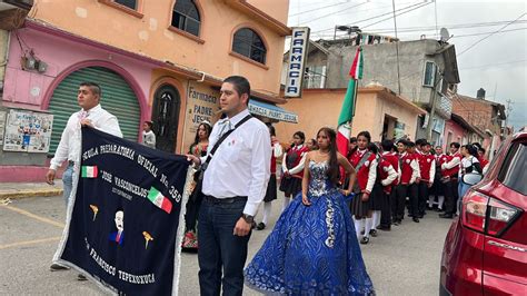 EPO José Vasconcelos realizó desfile conmemorativo del 213 aniversario