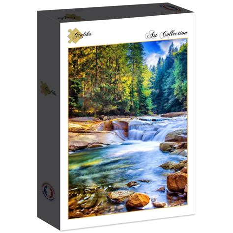 Sch Ner Wasserfall Im Wald Teile Grafika Puzzle Online Kaufen