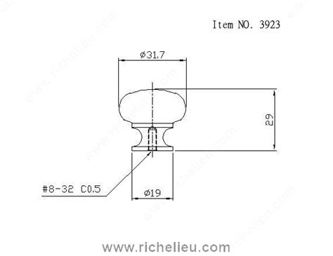 Traditional Brass Knob 3923 Richelieu Hardware