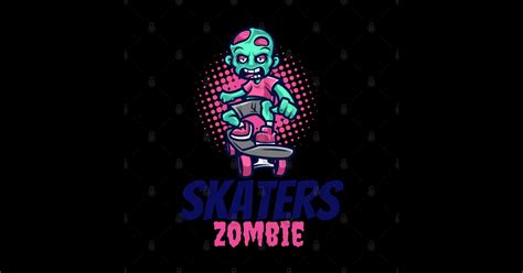 Zombie Riding Skate Cute Zombie Design Halloween Magnet Teepublic