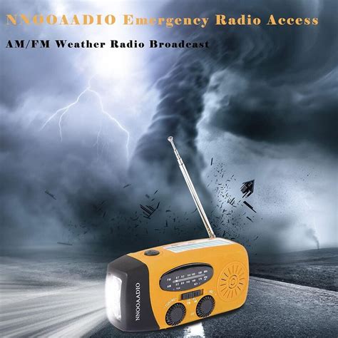 Wind Up Solar Radio Survival Hand Crank Dynamo Am Fm Emergency Weather