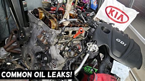 Most Common Oil Leak Leaks On Hyundai Kia Gdi Engine Off