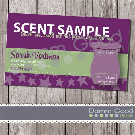 Sample Scentsy Business Cards