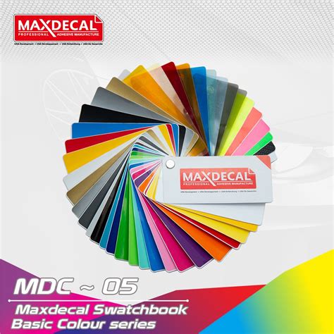 Jual KATALOG MAXDECAL 7500 Series Color Vinyl Swatchbook Card ORIGINAL