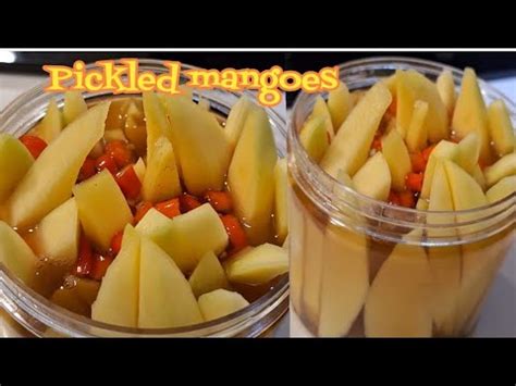 Pickled Mangoes Filipino Burong Manga Recipe Home Mango Pickle