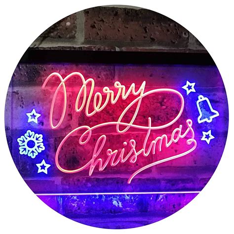 Merry Christmas Led Neon Light Sign X Red Blue Neon Light