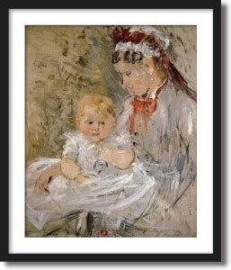 Artcentral Julie With Her Nurse Painting By Berthe Morisot