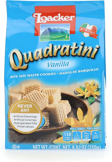 Amazon Loacker Quadratini Hazelnut Wafer Cookies Ounce