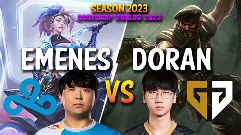 C9 EMENES Vs GEN Doran Emenes AKALI Vs Doran GANGPLANK Top Patch 13