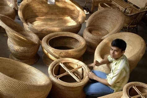 Bamboo Art Of Assam Bamboo Crafts Bamboo Furniture Indian Arts And