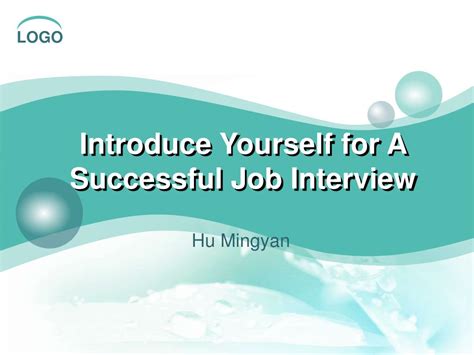 Sample Interview Presentation About Yourself Ppt | Logical Biz