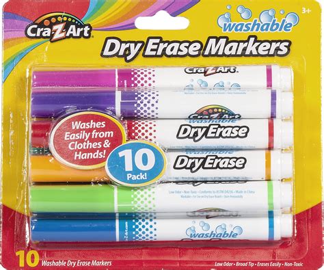 Cra Z Art Washable School Dry Erase Board Markers 10 Count