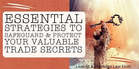 Essential Strategies To Safeguard And Protect Your Valuable Trade Secrets