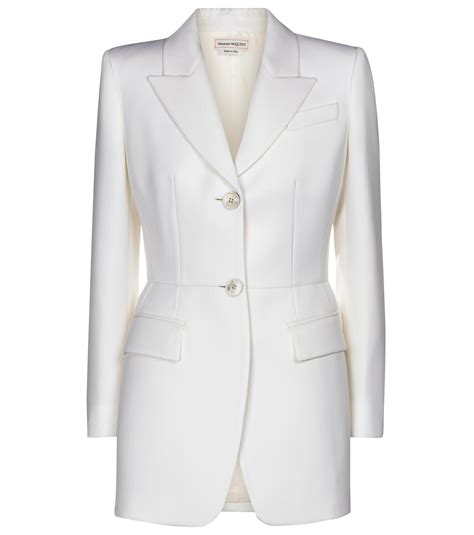 Alexander Mcqueen Virgin Wool Blazer Alexander Mcqueen