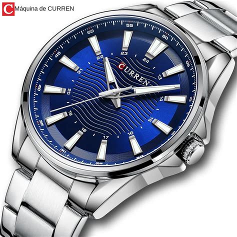 Curren Reloj De Pulsera De Cuarzo Para Hombre Manecillas Luminosas