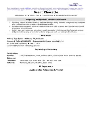 IT resume | PDF | Free Download