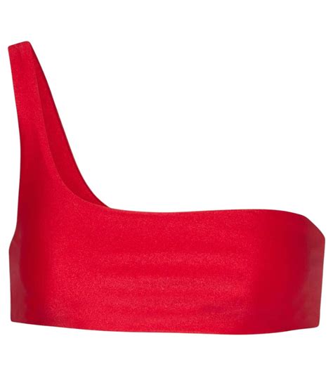 Jade Swim Eliza One Shoulder Bikini Top Jade Swim