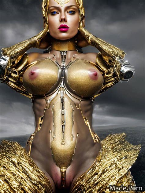 Sci Fi Cyborg Metal Red Saggy Tits Gigantic Boobs Lesbian AI Porn