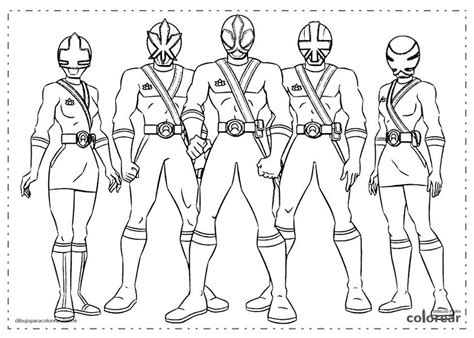 Dibujos De Power Rangers Para Colorear