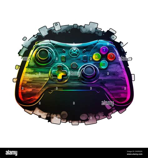 Gamer joypad controller joystick illustration for tee shirt wallpaper ...