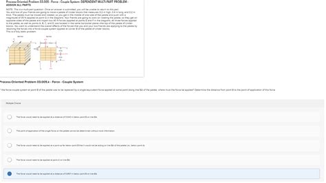 Solved Process Oriented Problem Force Couple Chegg