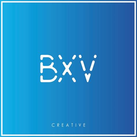 Bxv Dise O De Logotipo De Vector Creativo Ltimo Dise O De Logotipo