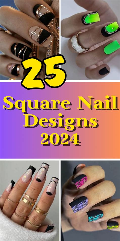 Top Square Nail Designs 2024 Bold Chic And Trendy Nail Art Inspirations