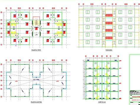 Planos De Edificios De Pisos Dwg