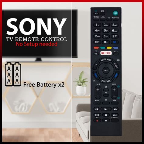 SONY Netflix Youtube Smart LED TV Remote Control For Replacement Free