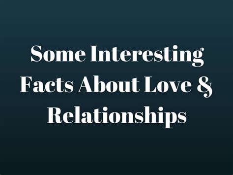 Wtf Facts About Relationships