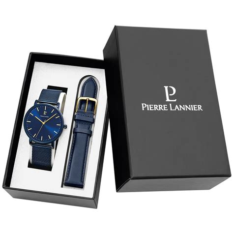 Achat Coffret De Montre Pierre Lannier Essential Et Bracelet En Cuir