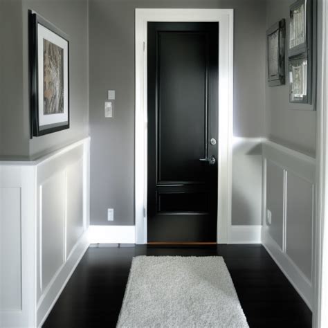 Black Doors With White Trim Design Ideas