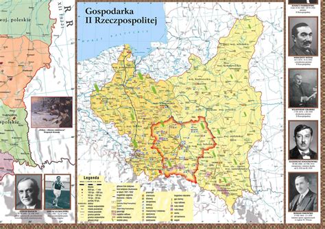 Polska w latach 1919-1939 - mapa ścienna 160x120 cm - Pomoce ...