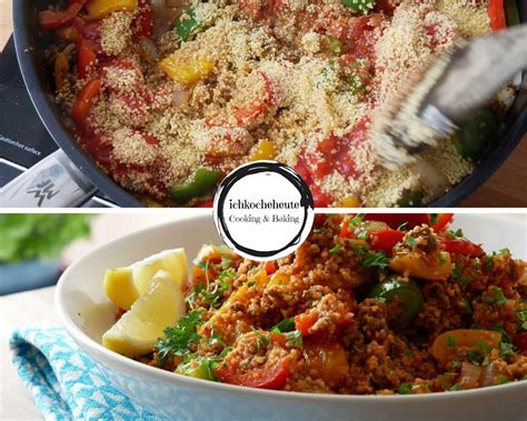 Schnelle Couscous Pfanne Mit Hackfleisch Paprika Ichkocheheute De