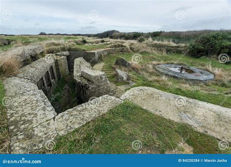 German Bunkers Of Longues Sur Mer Normandy France Stock Photo Image