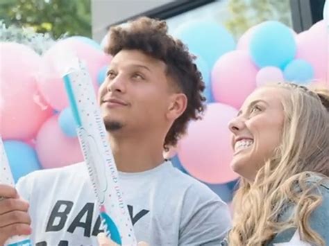 Patrick Mahomes And Fiancee Brittany Have Epic Baby Gender Reveal