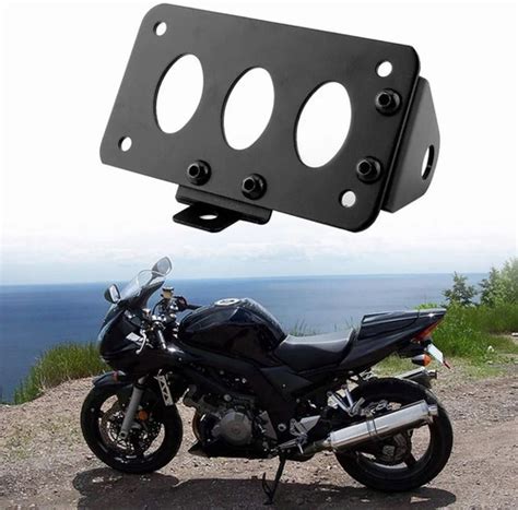 Porta Placa Lateral Para Moto Rocketman Italia Harley Choper Meses