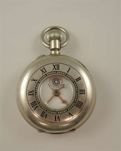 Swiss Patent Roskopf Half Hunter Pocket Watch C