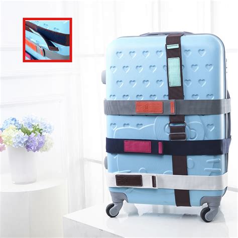 korean version creative velcro luggage strap travel luggage cross