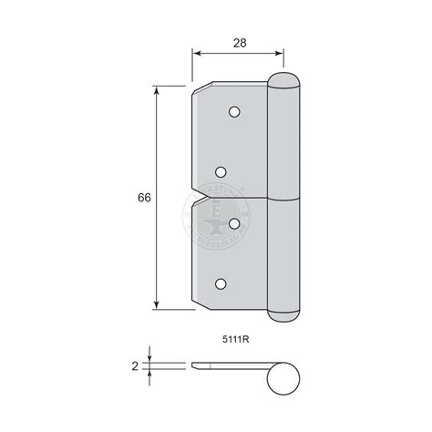 Lap Hinge 5111r Kulturbeslag